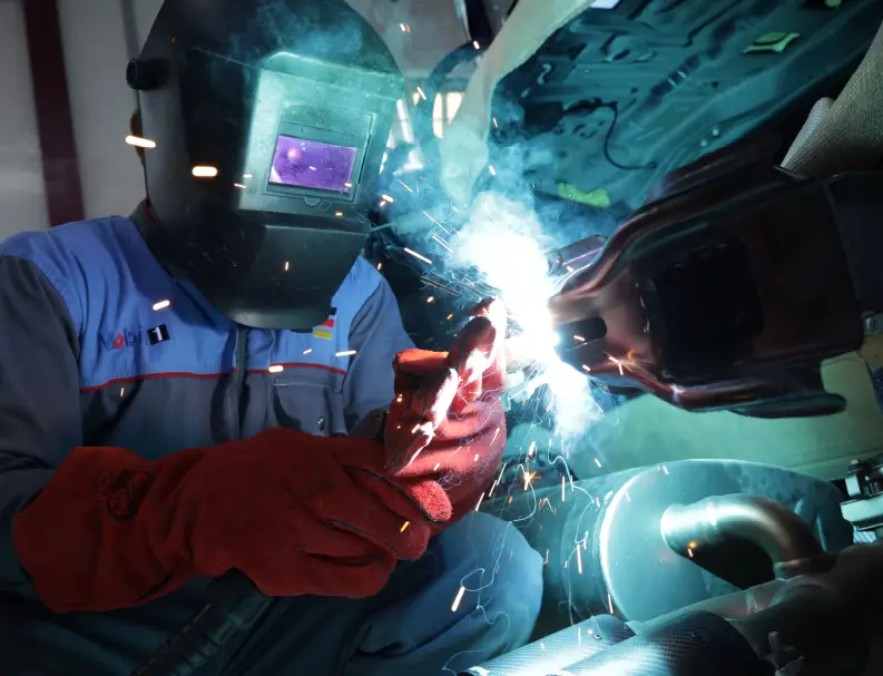 A man working on laptop
