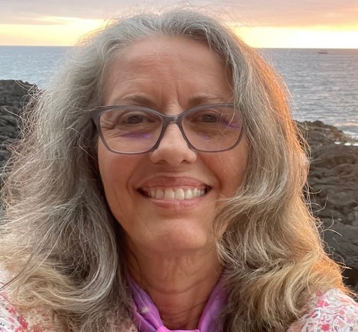 An illustrated headshot of Katie