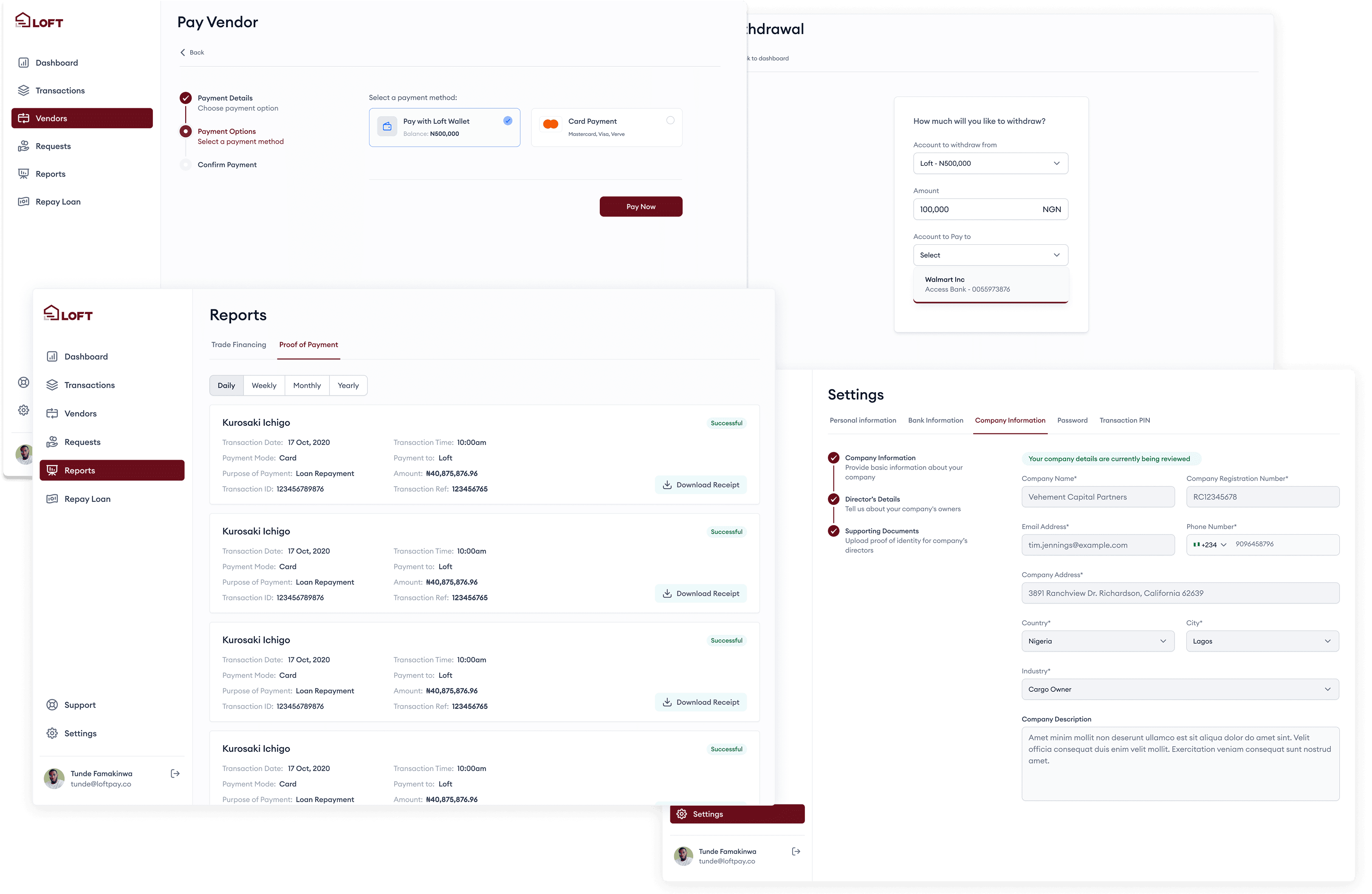 A screenshot from a website header