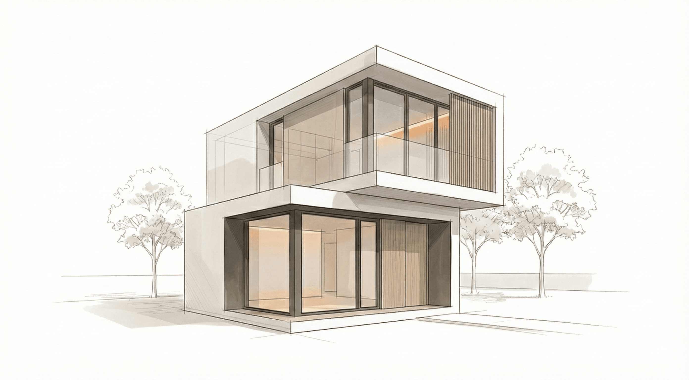An illustration of an architecture sketch