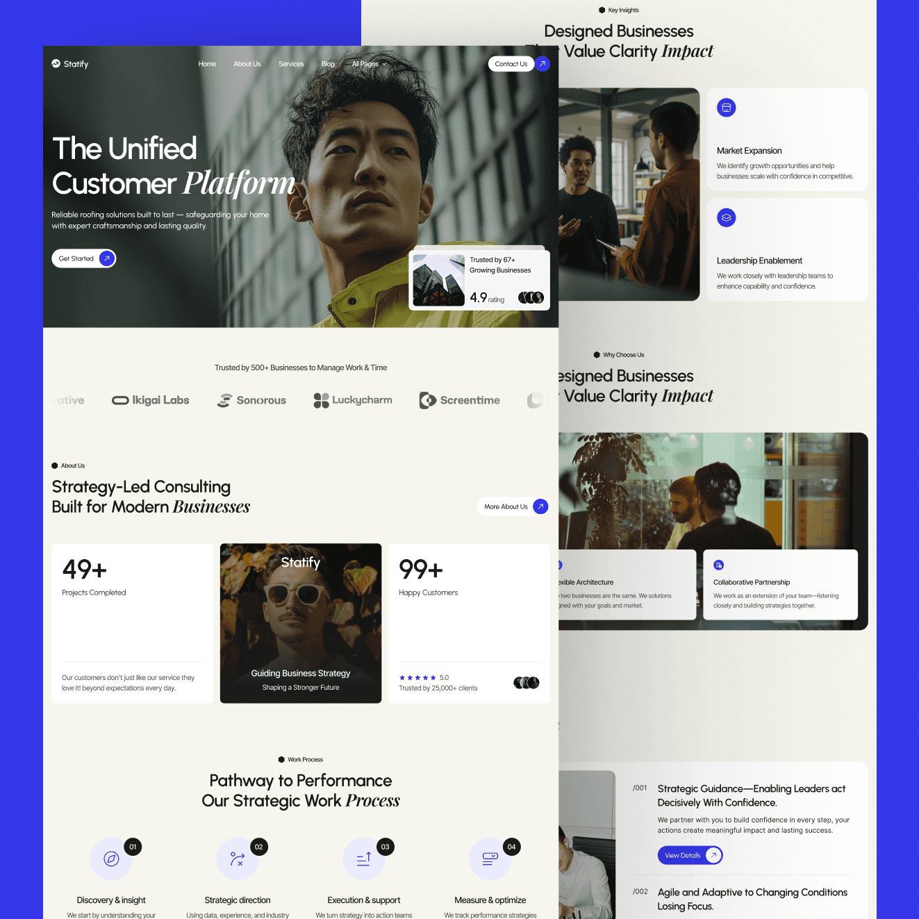 framer business consulting template