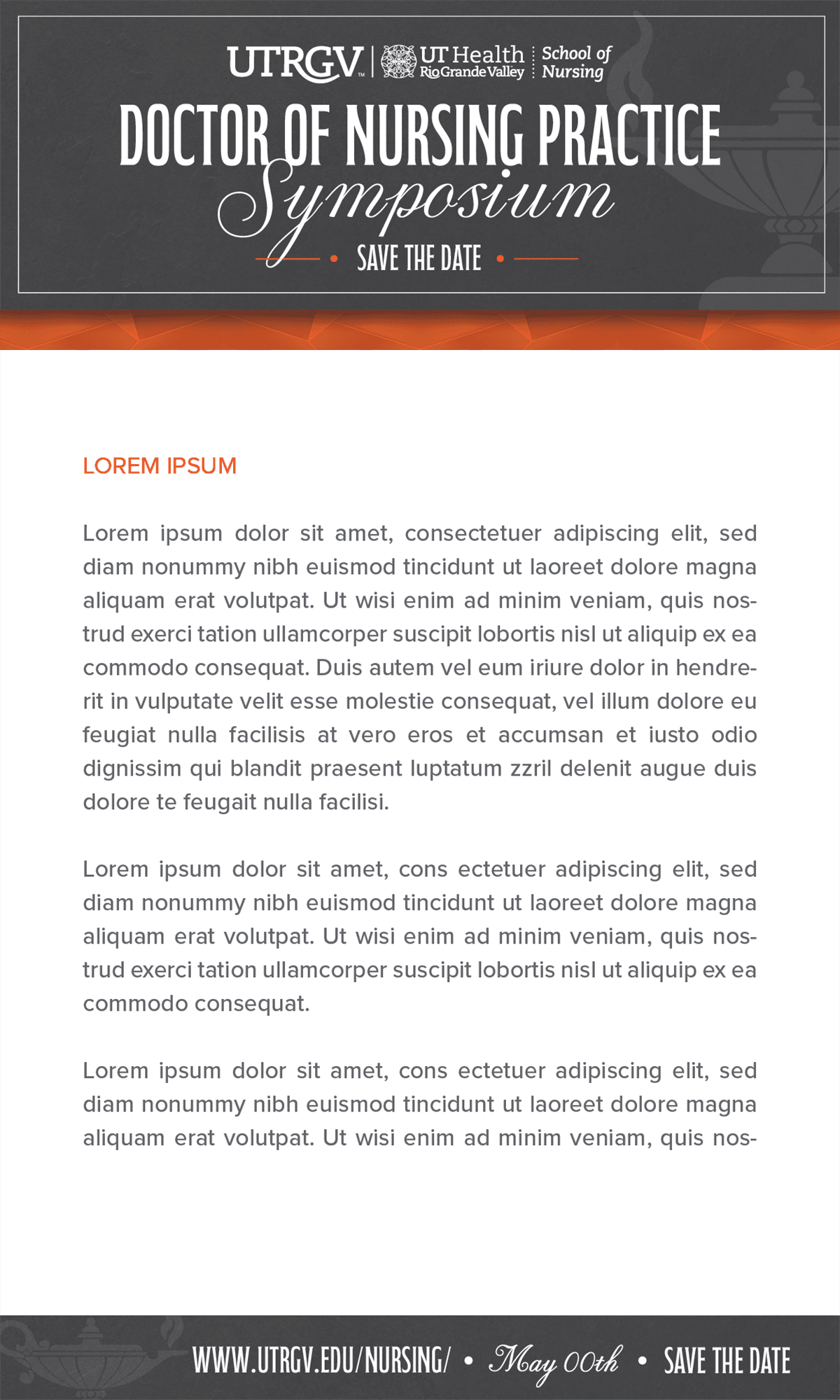 DNP Symposium - email blast design 1