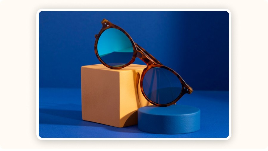 Frameless Polygonal Sunglasses