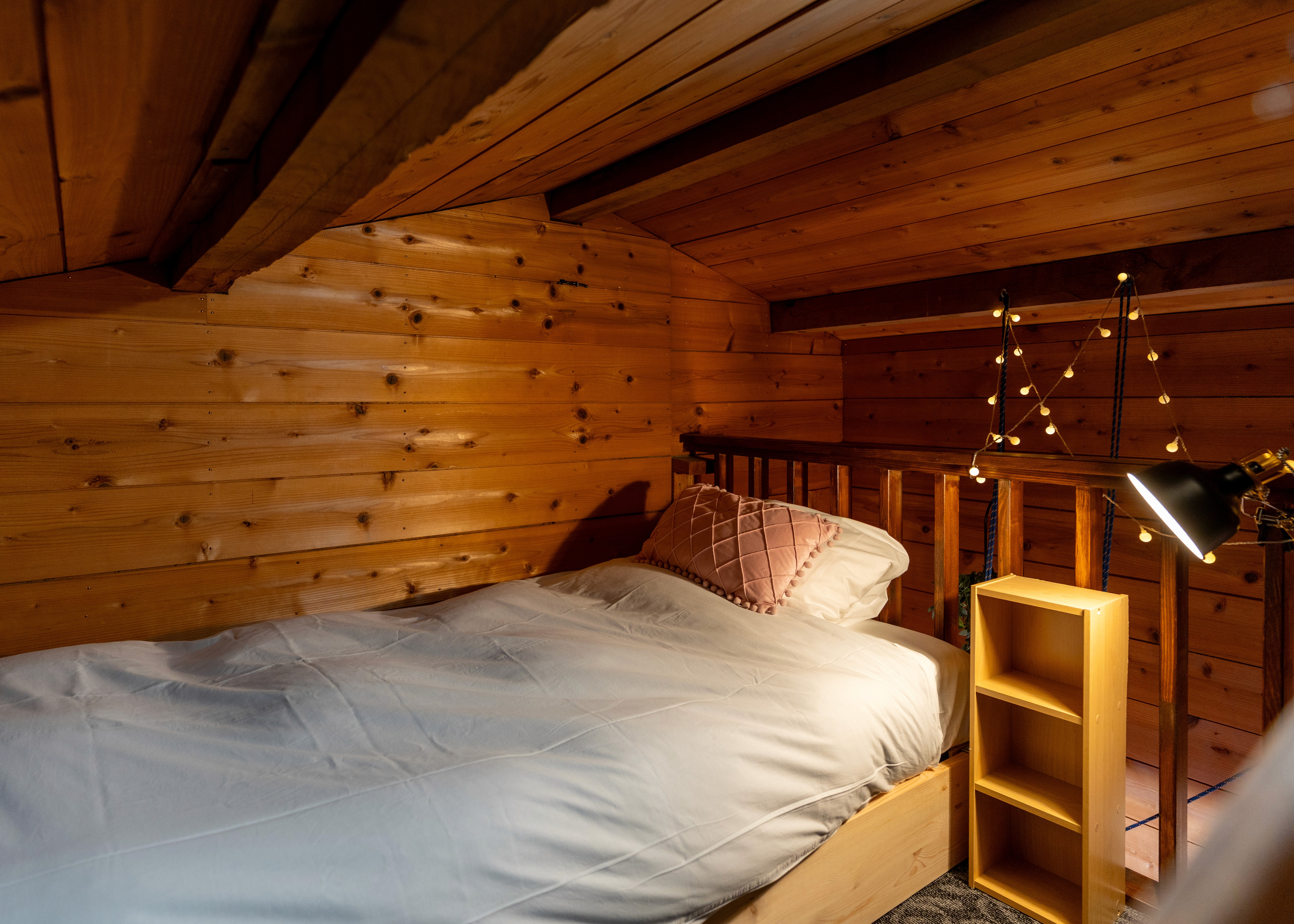Quad room interior at Sneaky Peaks, Hakuba