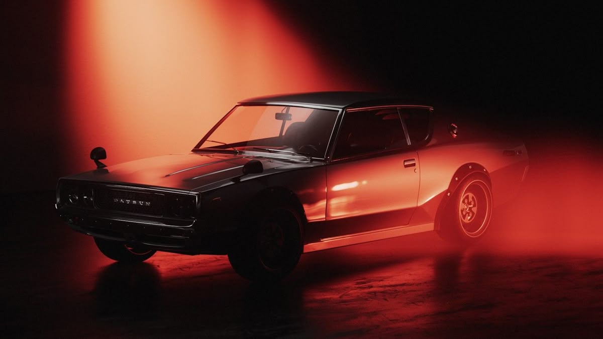 Silhouette of a filmmaker with a camera on a tripod in a dimly lit alley, bathed in orange light and mist, creating a moody, cinematic atmosphere.