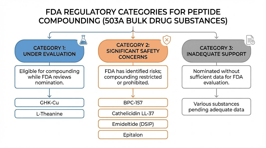 FDA peptide compounding categories explained Category
