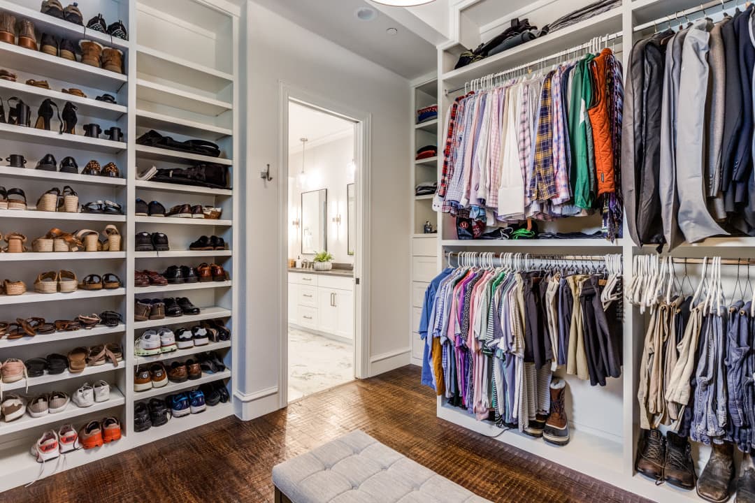 luxury master walk-in closet remodel