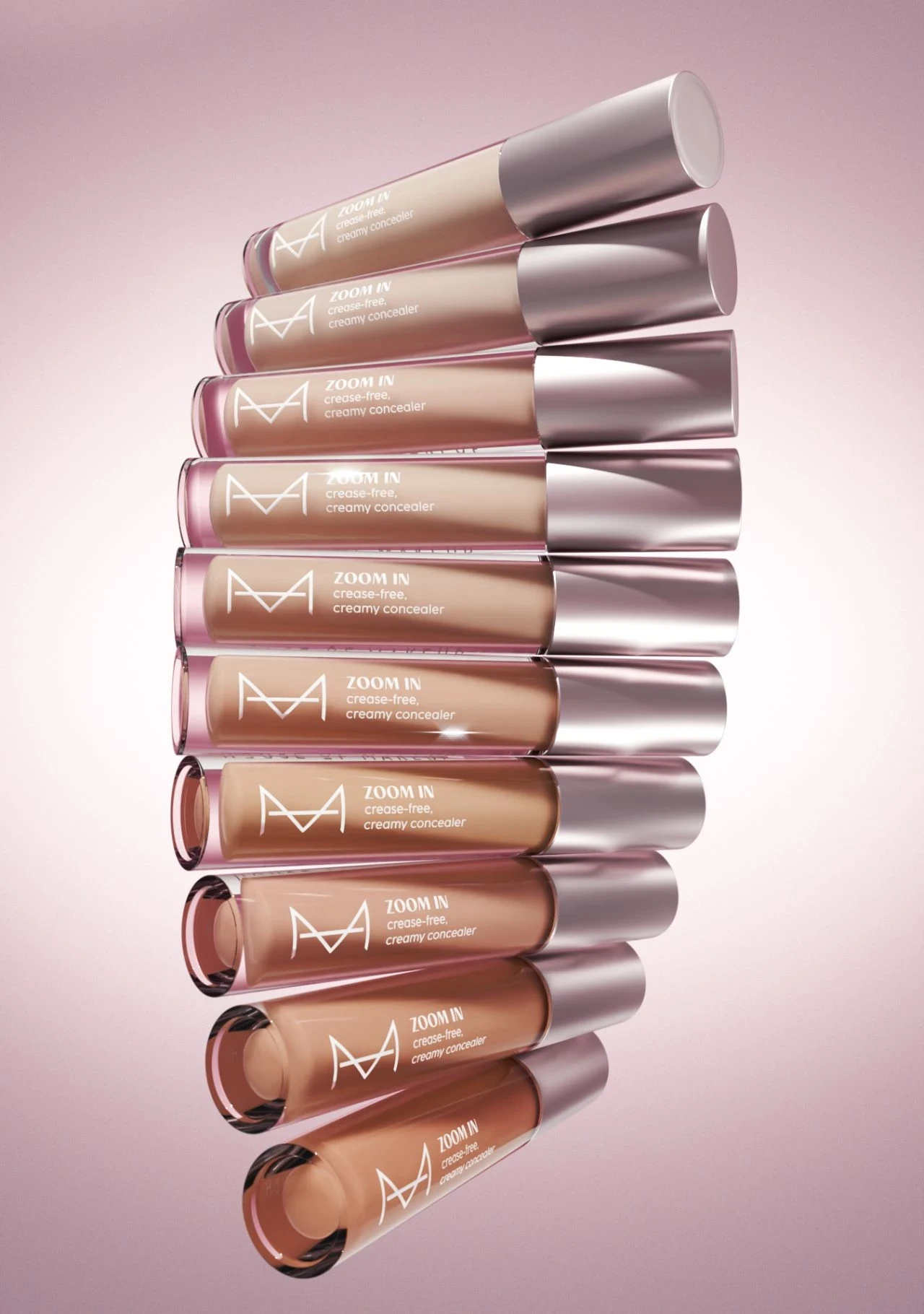House of Makeup concealer tubes arranged in a product display