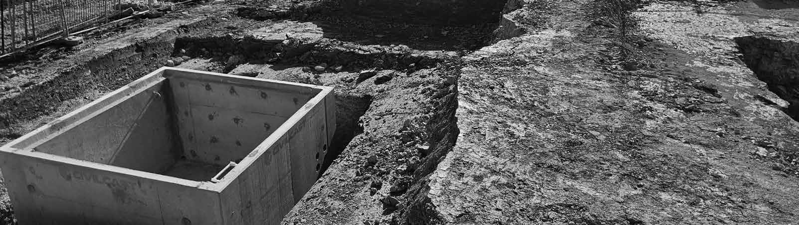Drone shot of a running track at night