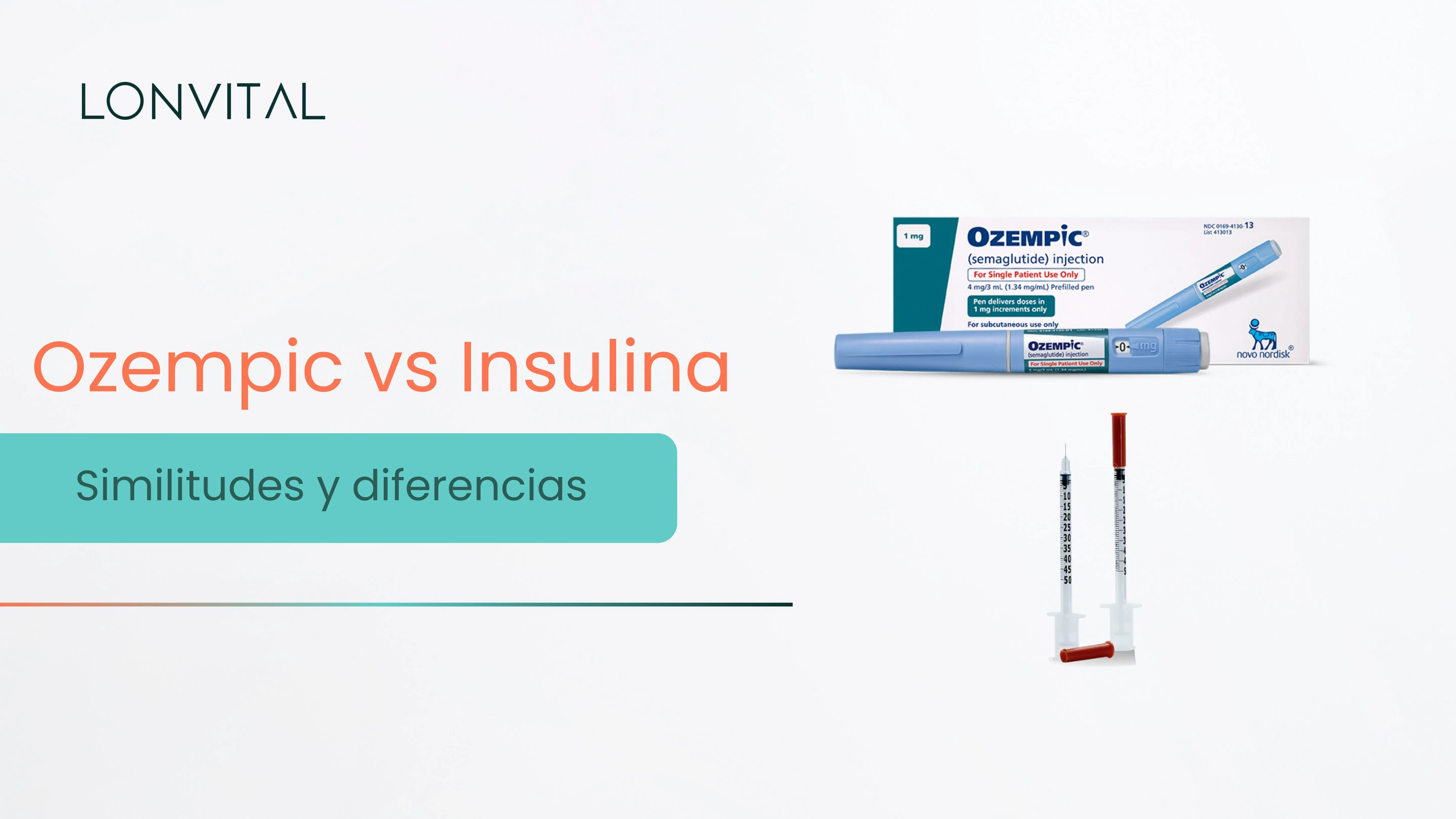 Ozempic vs Insulina | ¿Son lo mismo? |  Similitudes y diferencias 