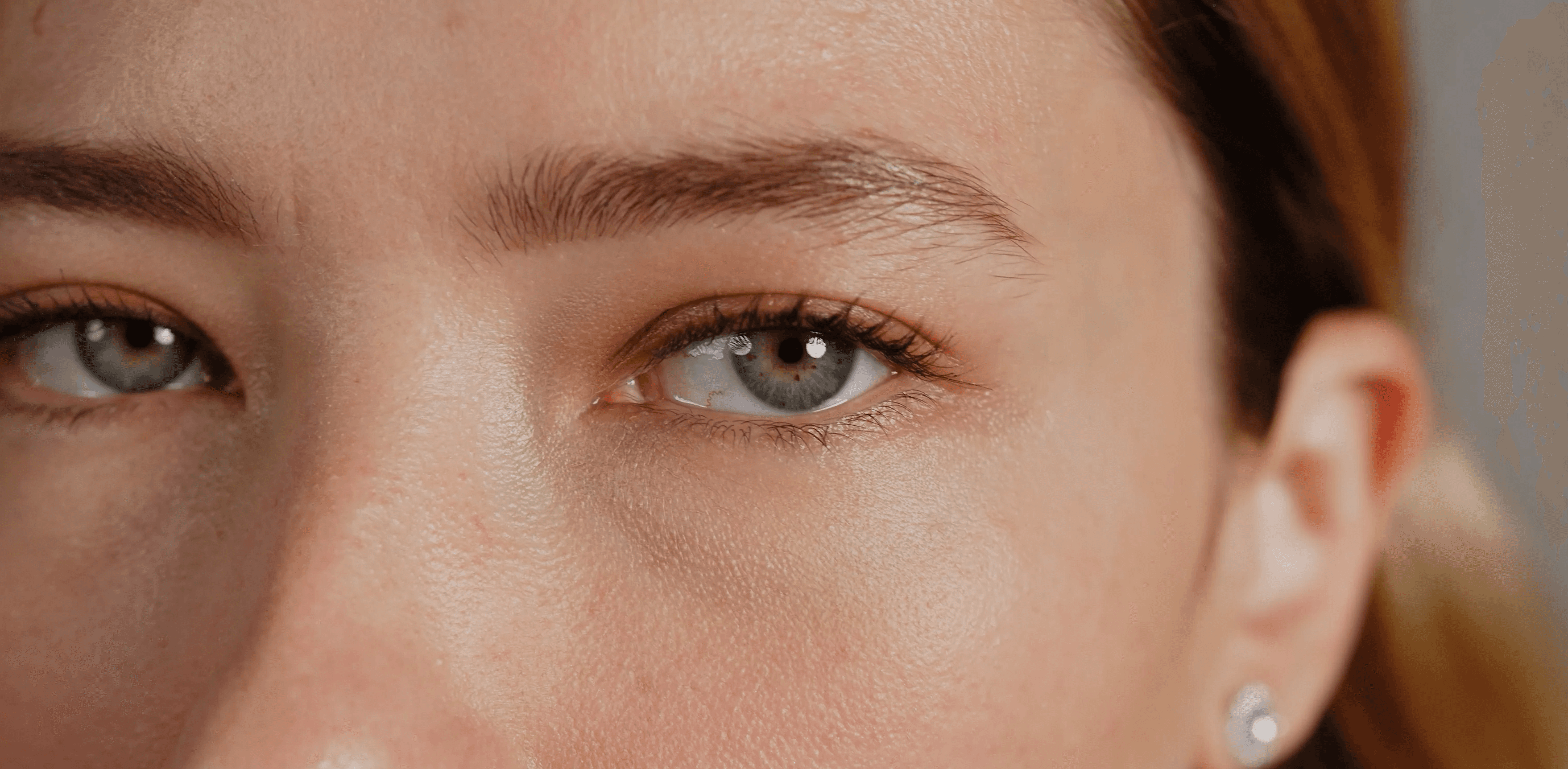 plan oeil macro femme