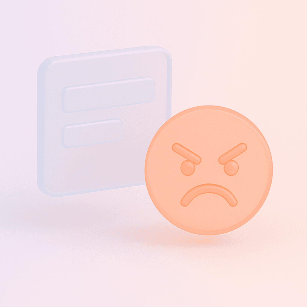 frown face representing The Psychology Behind Frustration