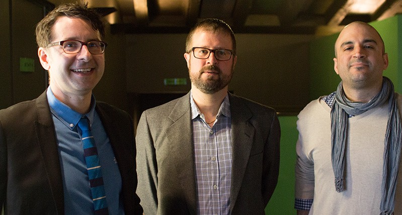 three men