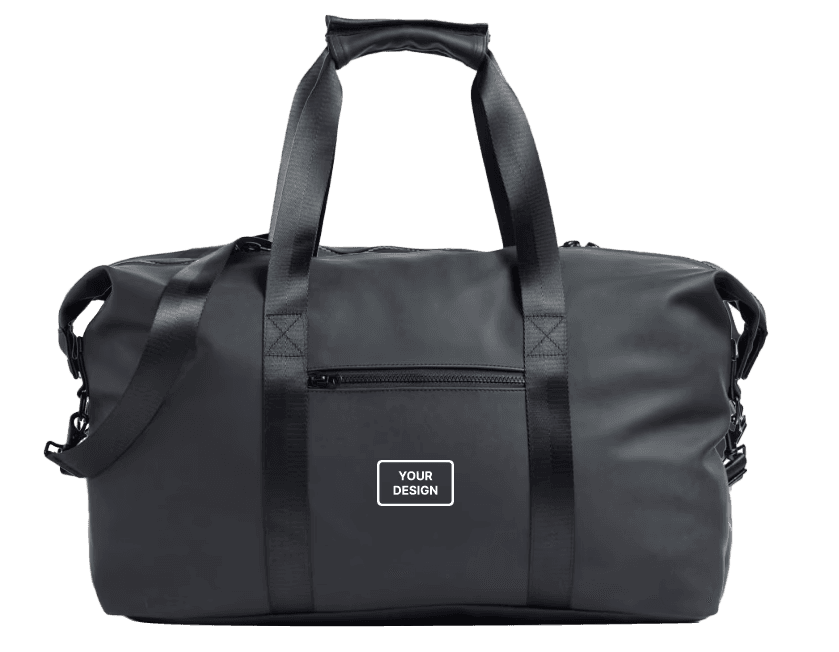 Custom duffel weekend bag for corporate giveaways and employee travel gifts