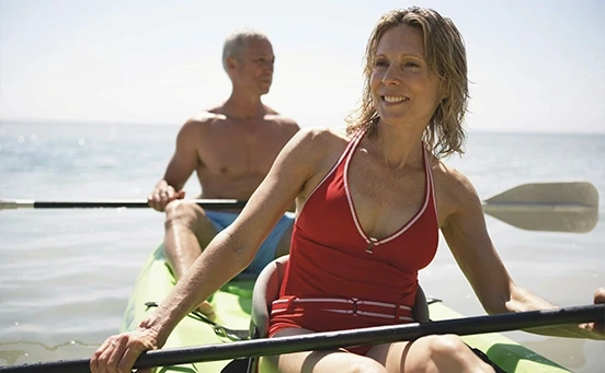 Couple sur kayak