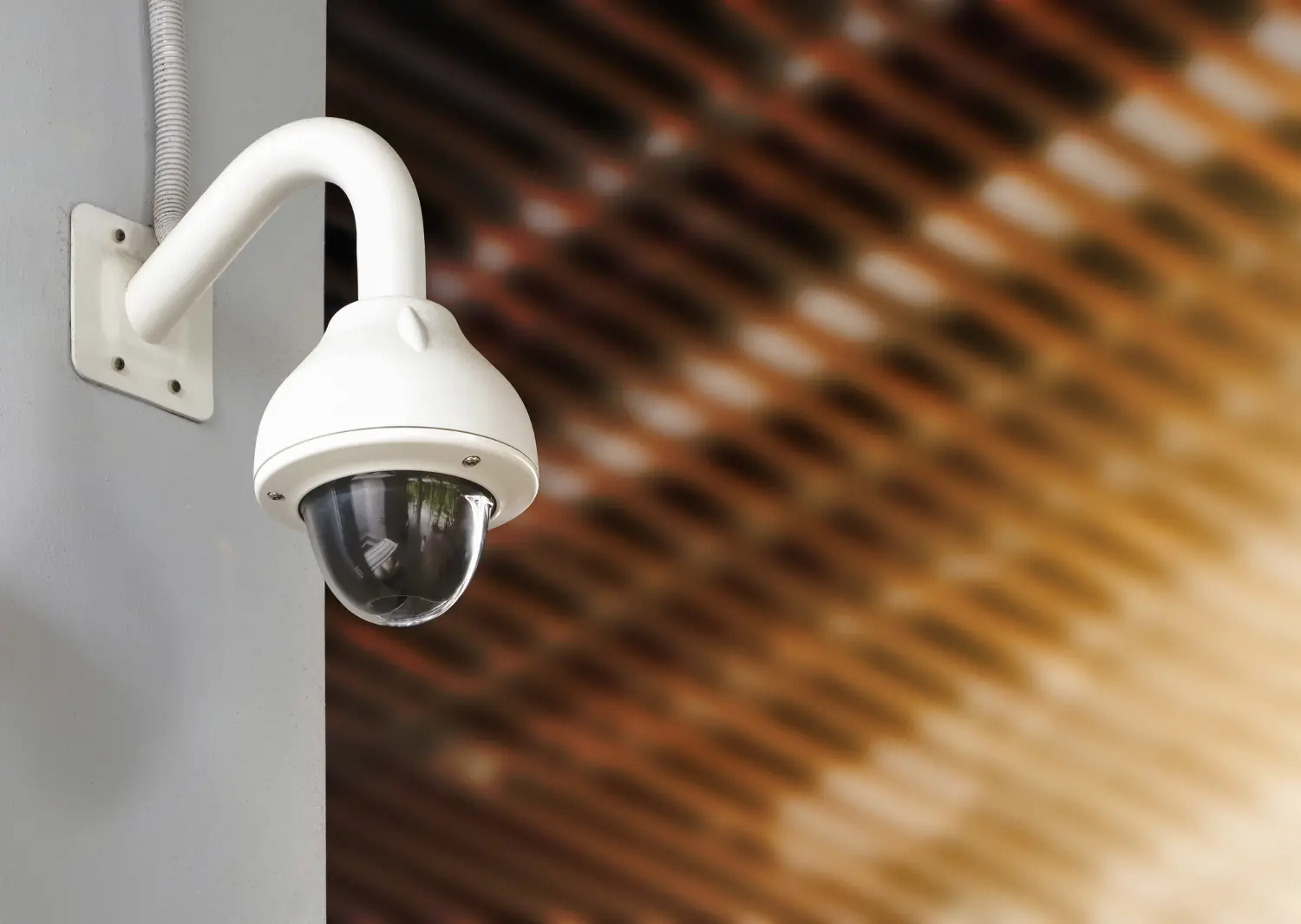 Modern residential property protected by integrated security systems