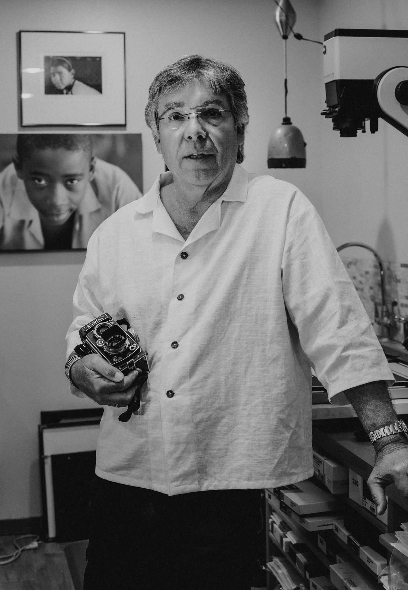 Klaus Kocher in his Dark Room