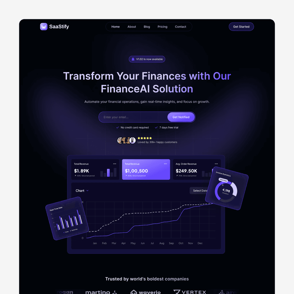 webflow saas template