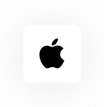 A black and white image featuring the Apple logo on a textured background.
