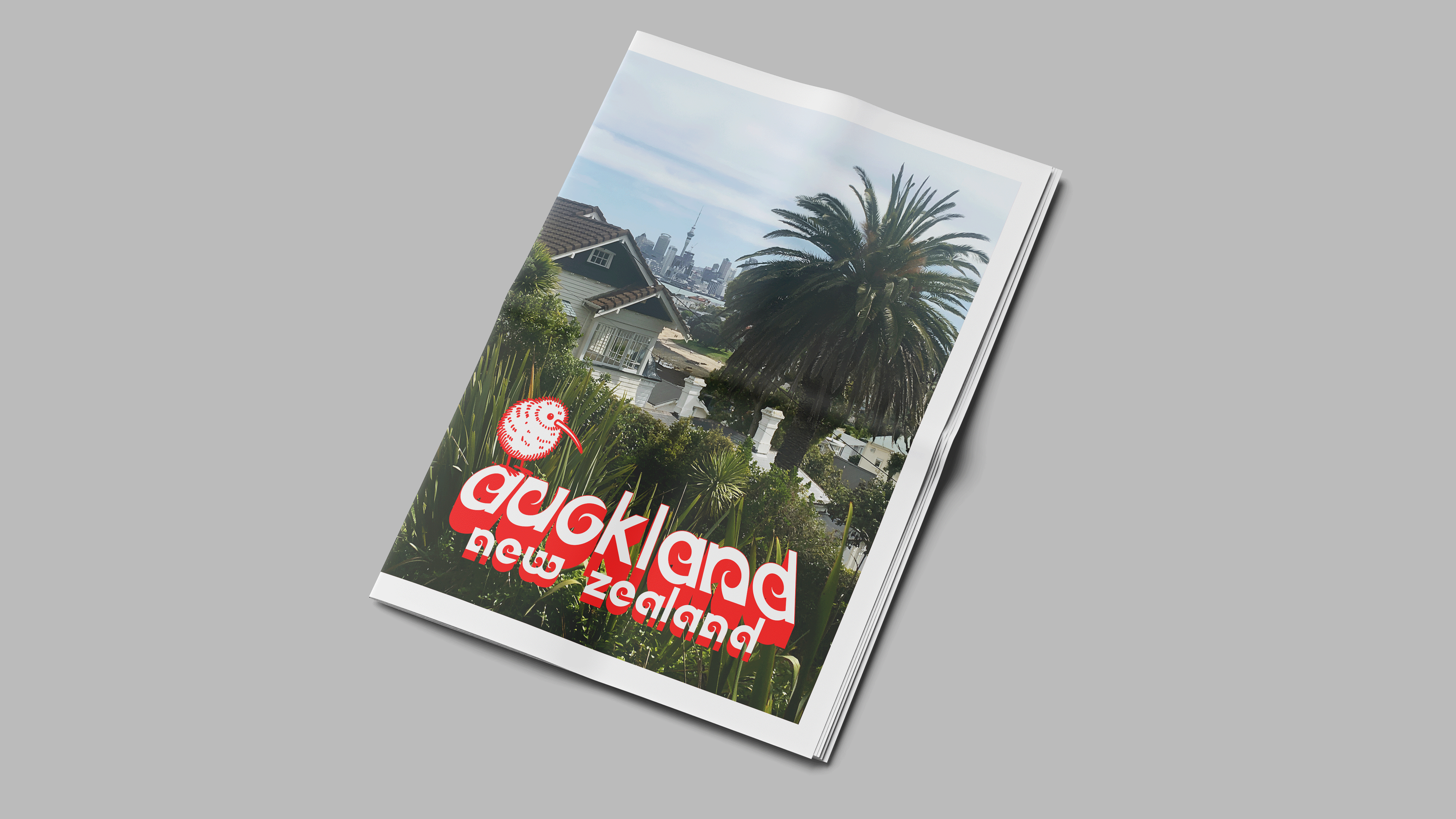 A short city guide for Auckland New Zealand on newsprint