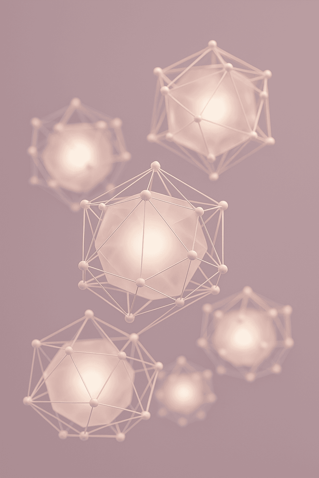 a close up of a model of a human cell