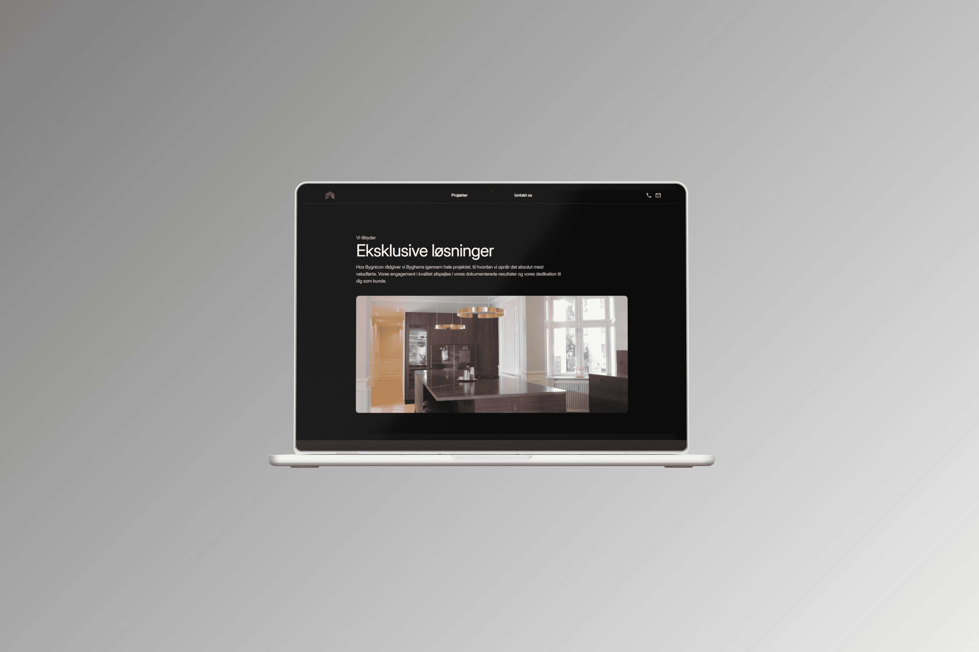 Mac Mockup displays website made by Seoma
