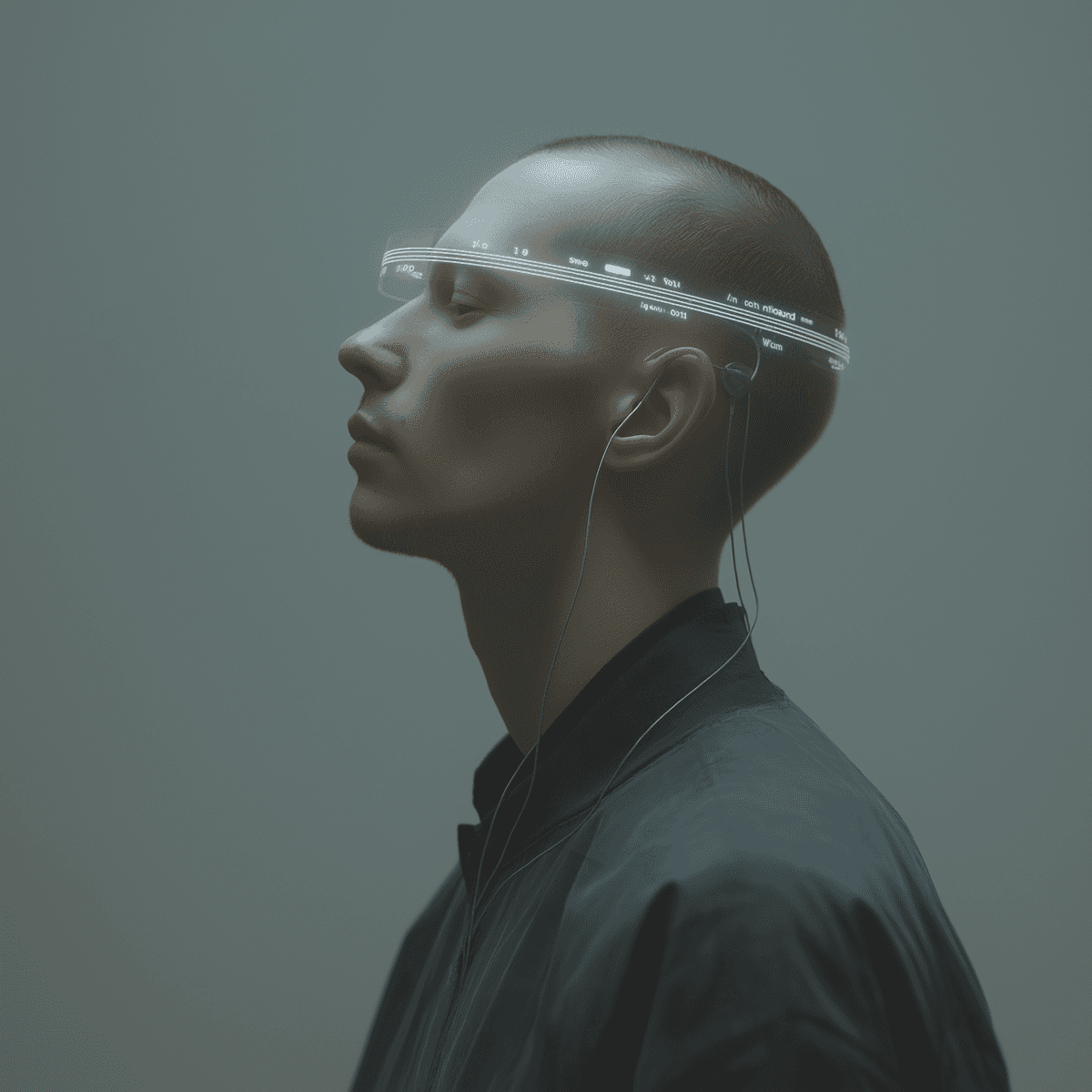 man focused with glasses ai