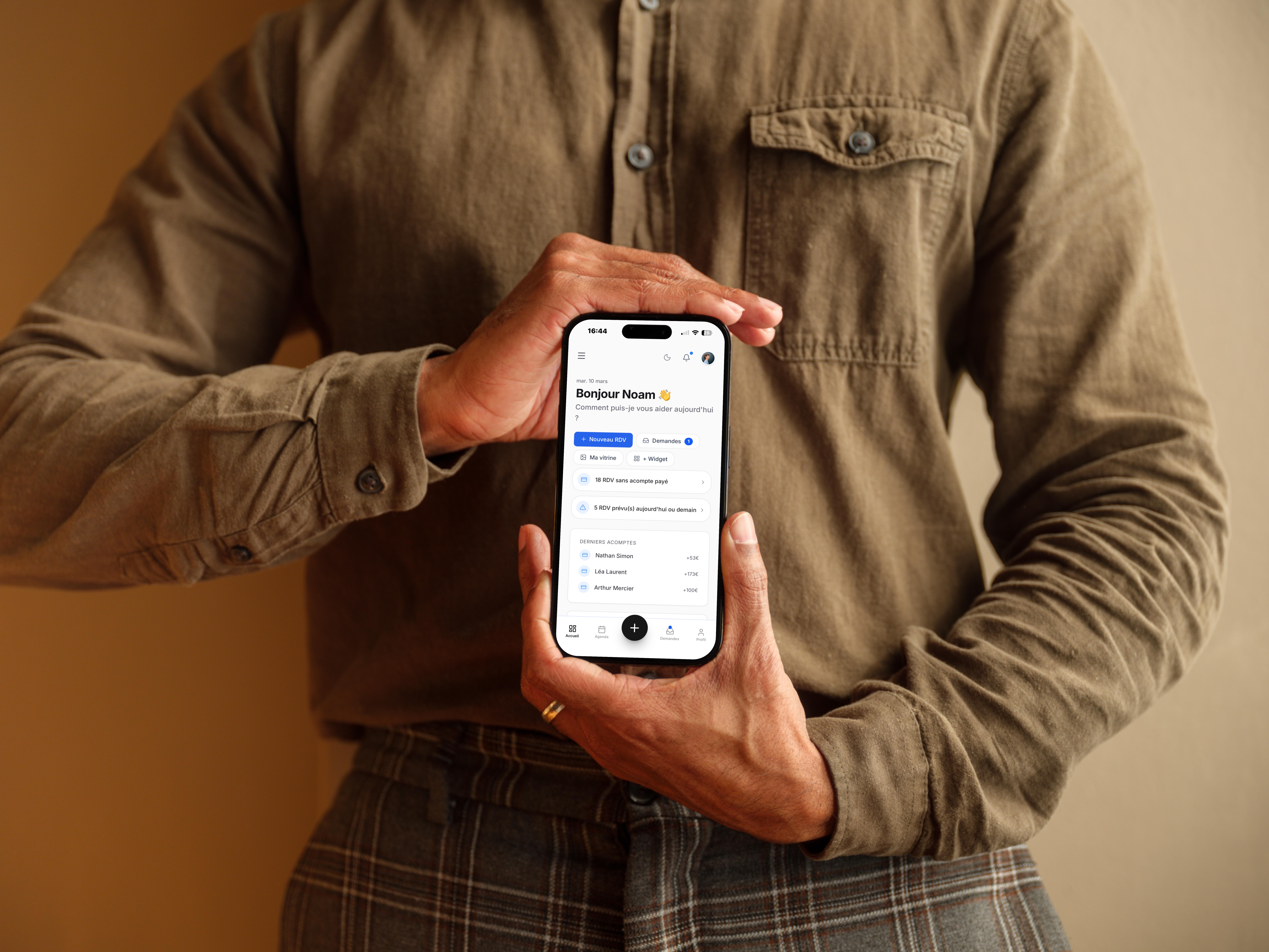 Coach explaining something to an athlete