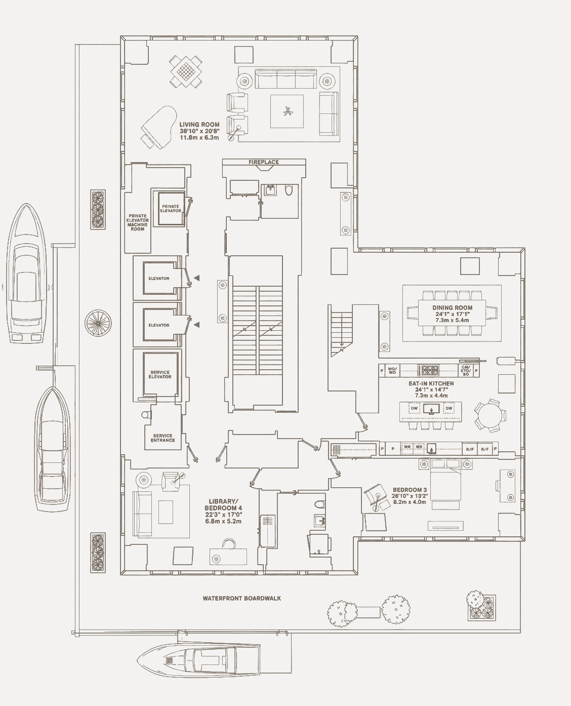 Architectural floor plans and layout drawings