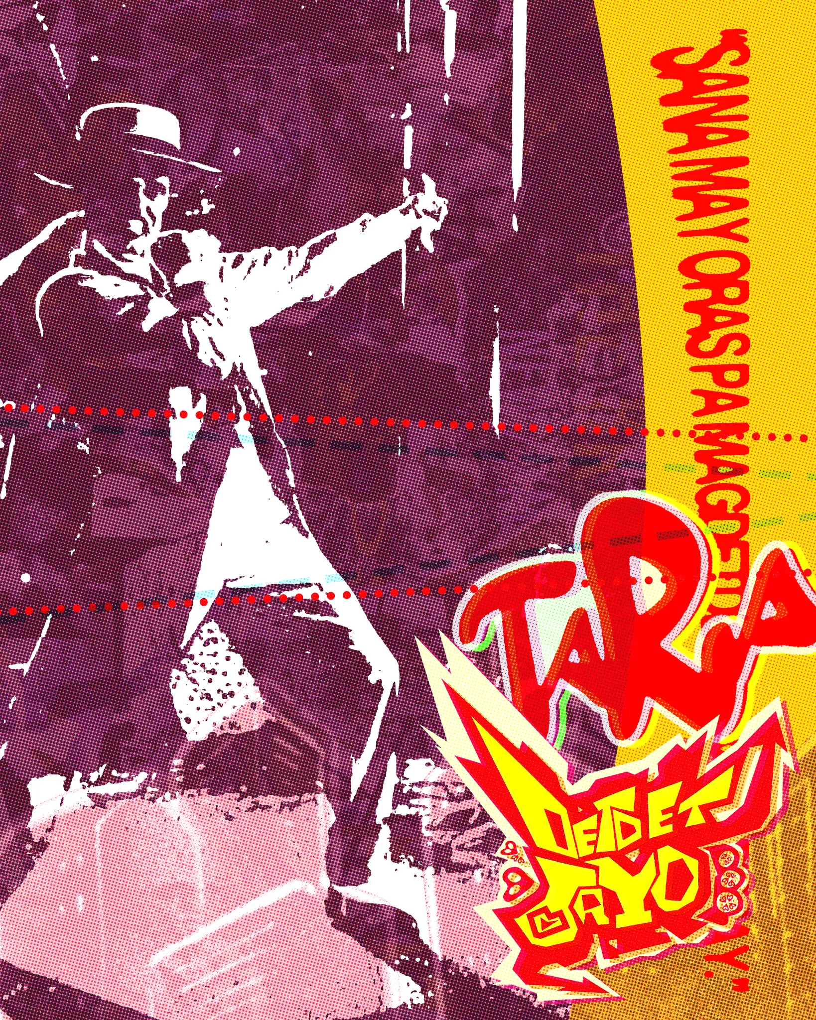 Black and white wave