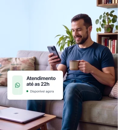Mão segurando um celular