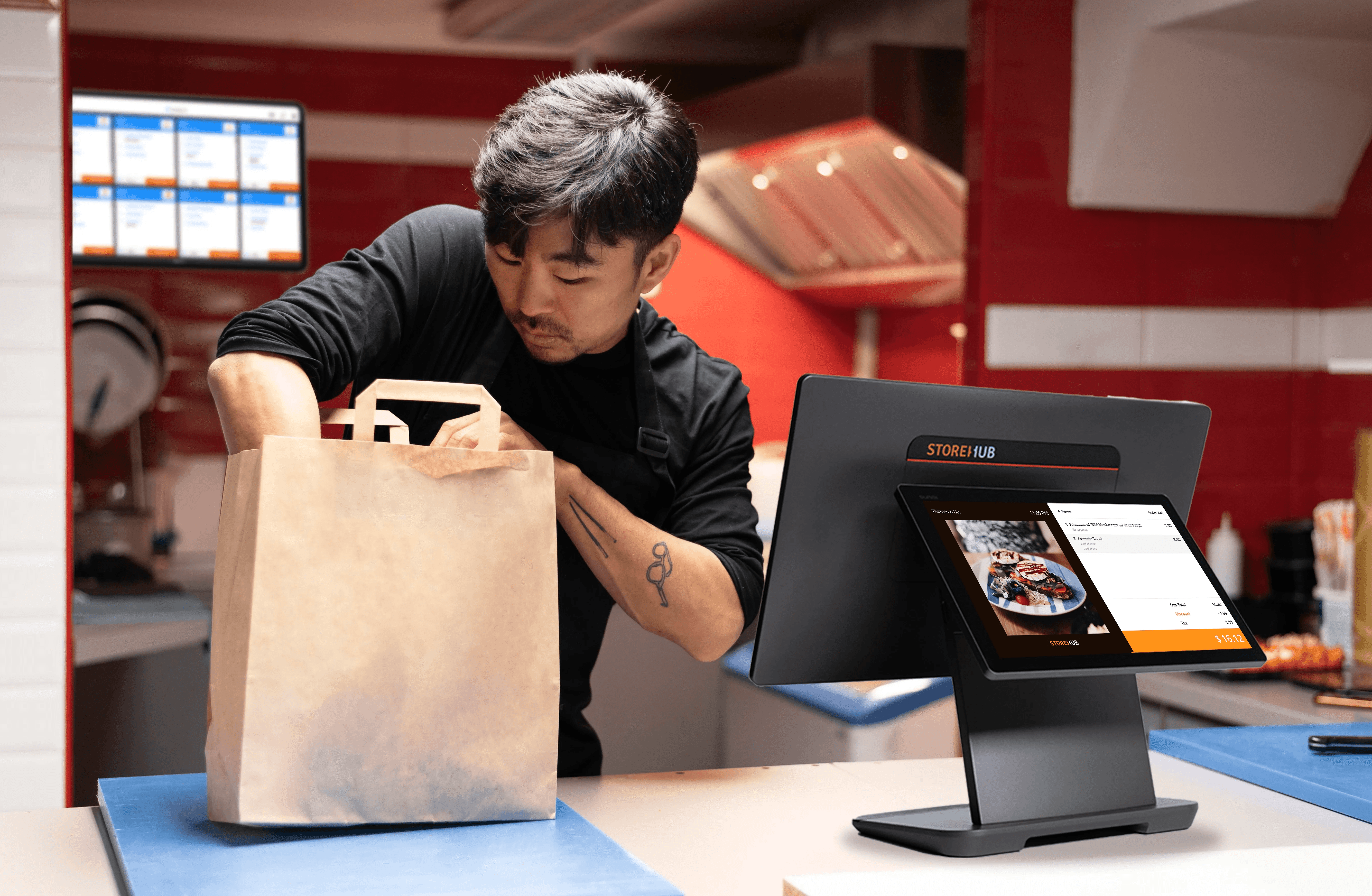 StoreHub cloud-based QSR POS for fast food and milk tea shops, designed for speed and high-volume orders.