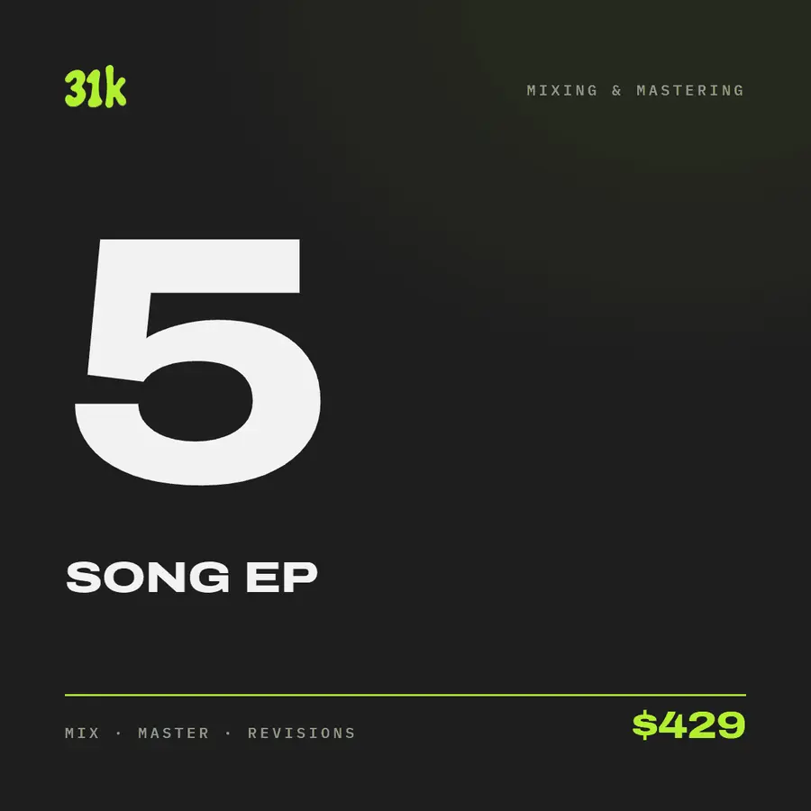 Mixing & Mastering – EP (5 Songs)