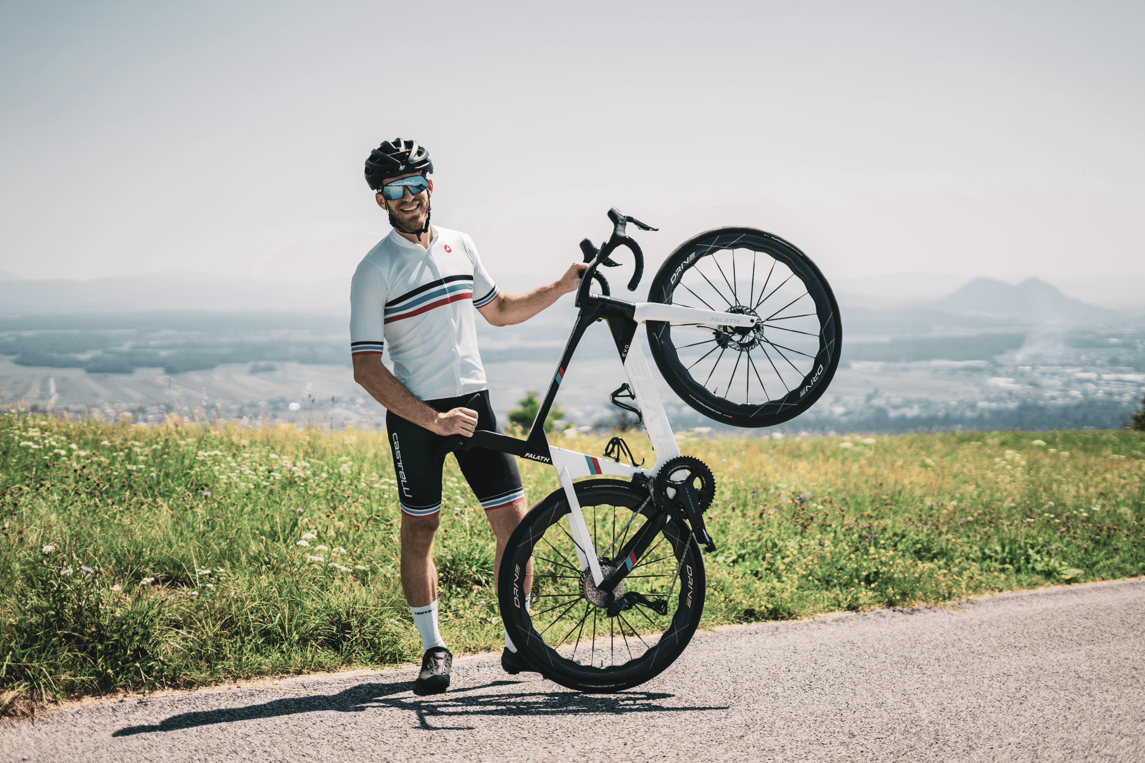 Cyclist with an Elves bike