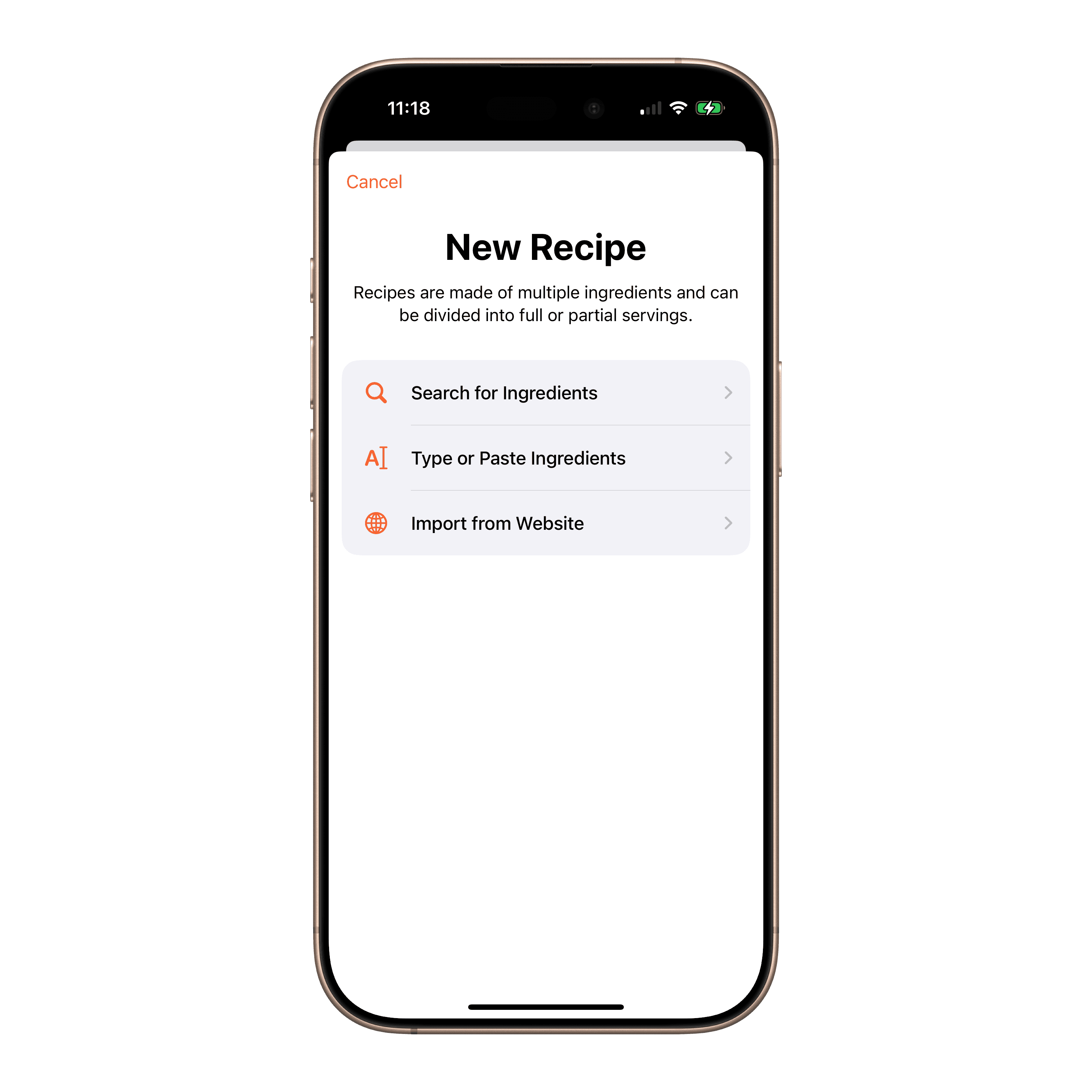 There's more than one way to create a recipe now