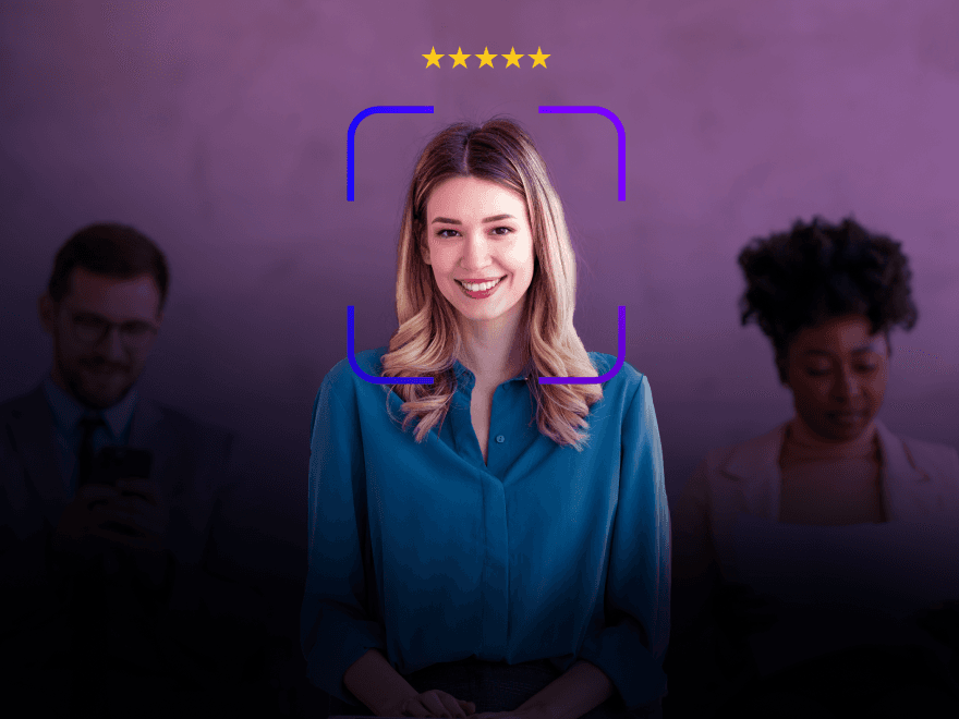 the zone frau mit sternen social recruiting seite