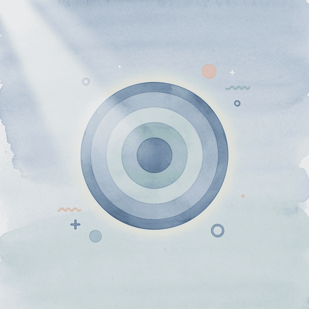 Target icon representing focused daily actions