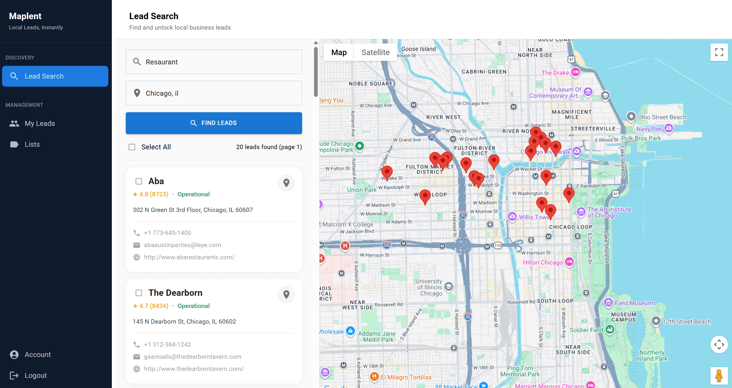 An image of Dreelio's dashboard