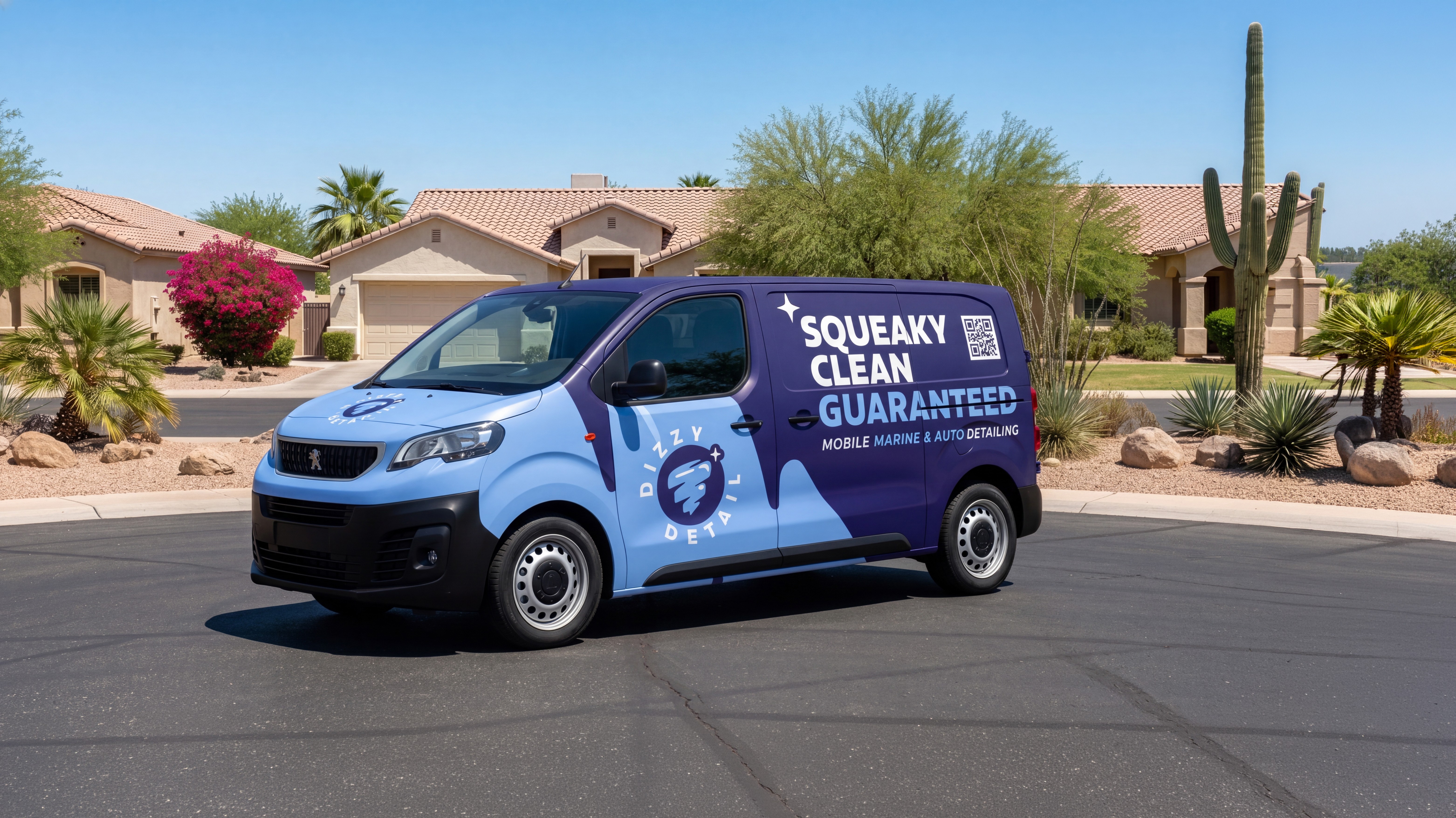 dizzy detail vinyl van wrap