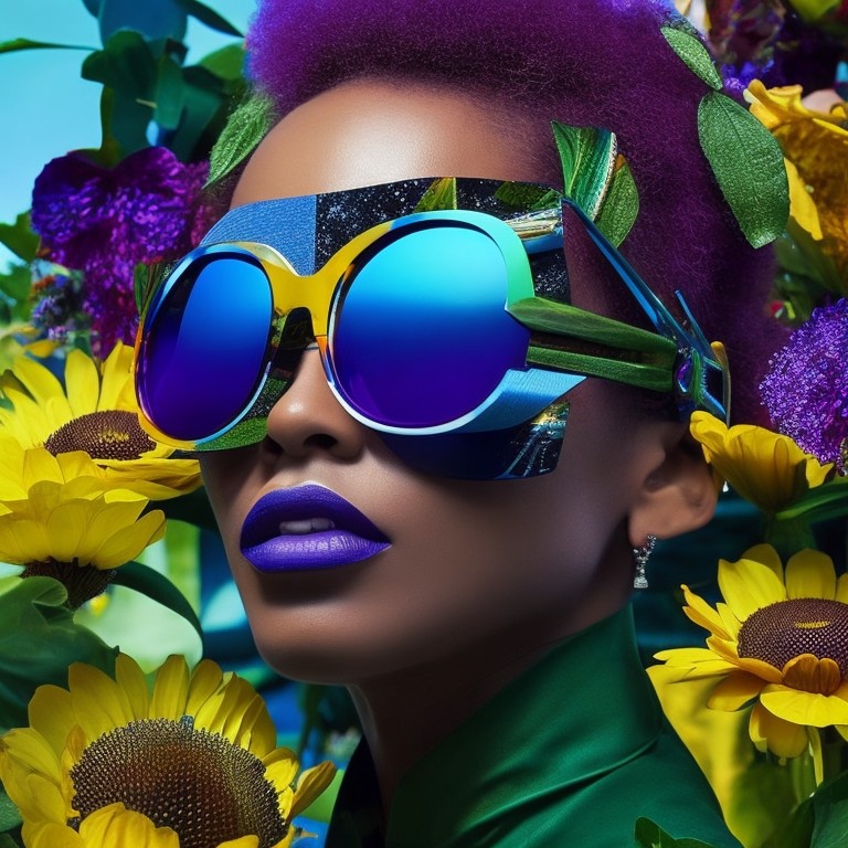 Modern Fancy futuristic Glasses