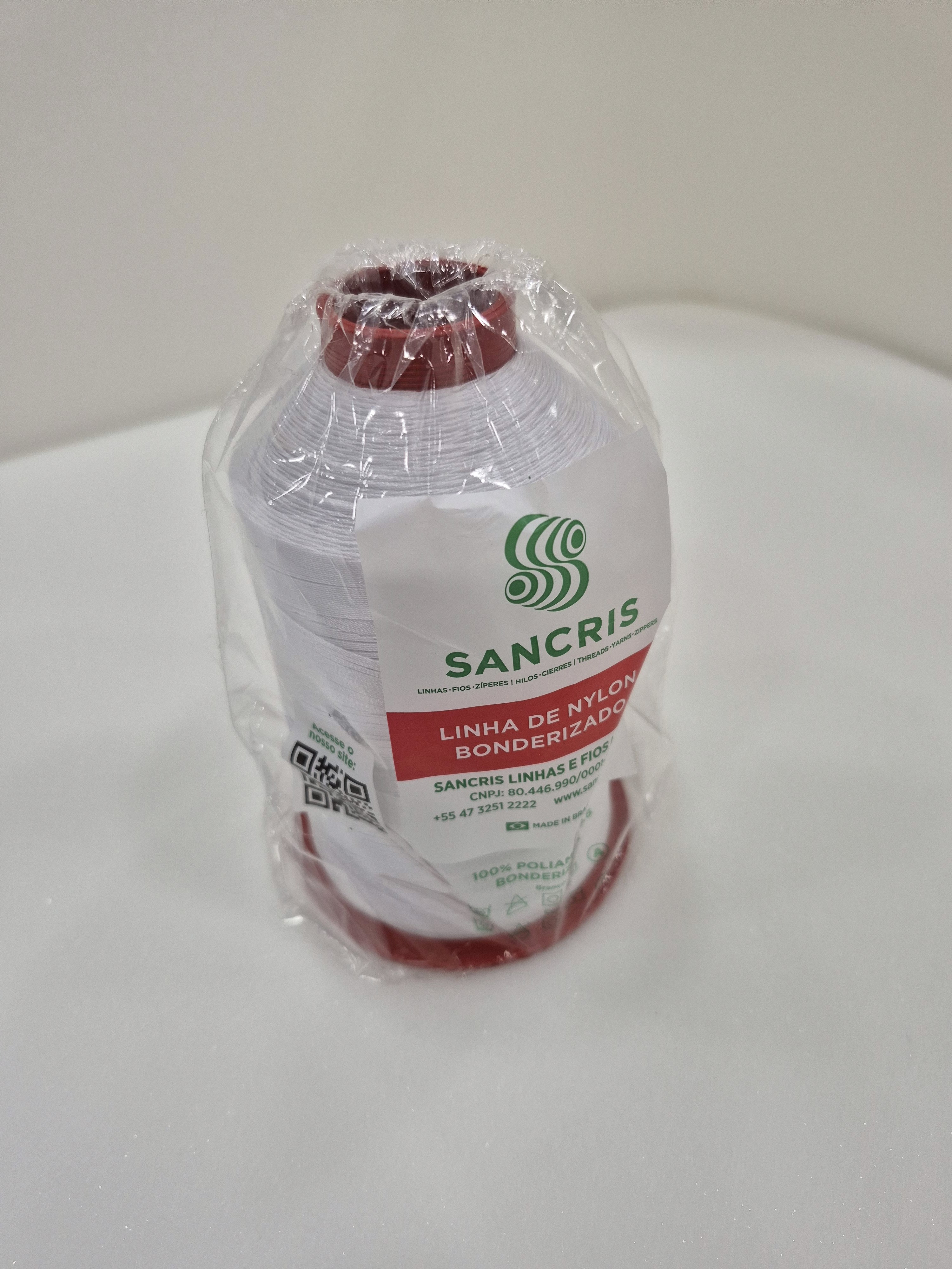 Linha Nylon Bonderizado Branca 200g TIT.40