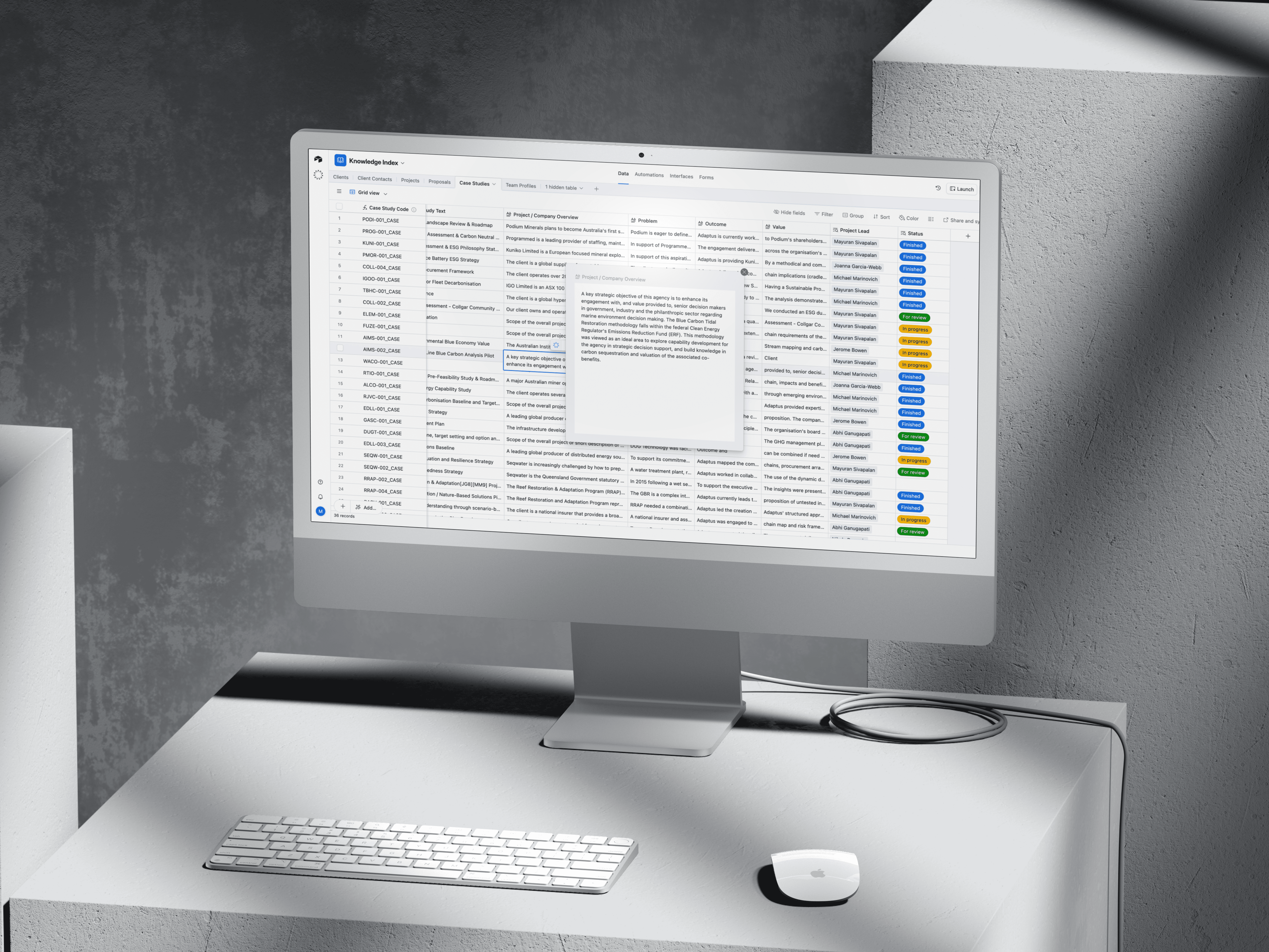 Adaptus knowledge base