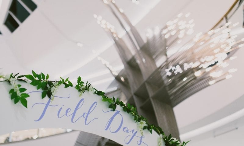 Field Days entrance signage