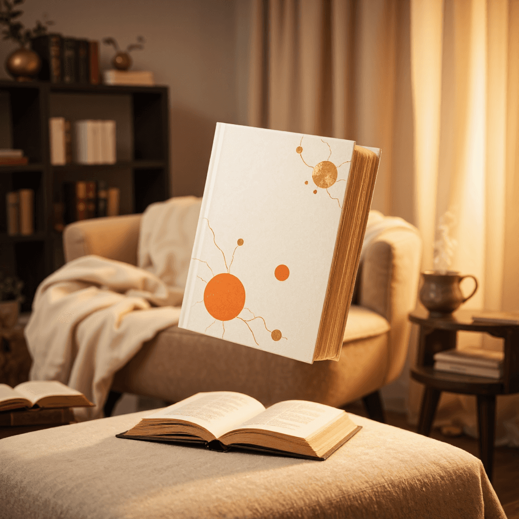 product photography of a book