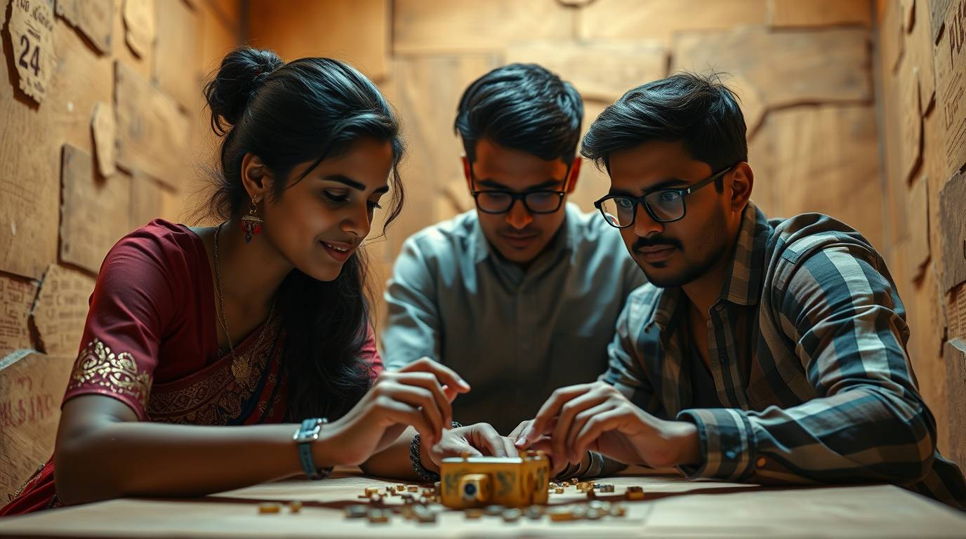 Indian HRs planning and playing mystery escape room