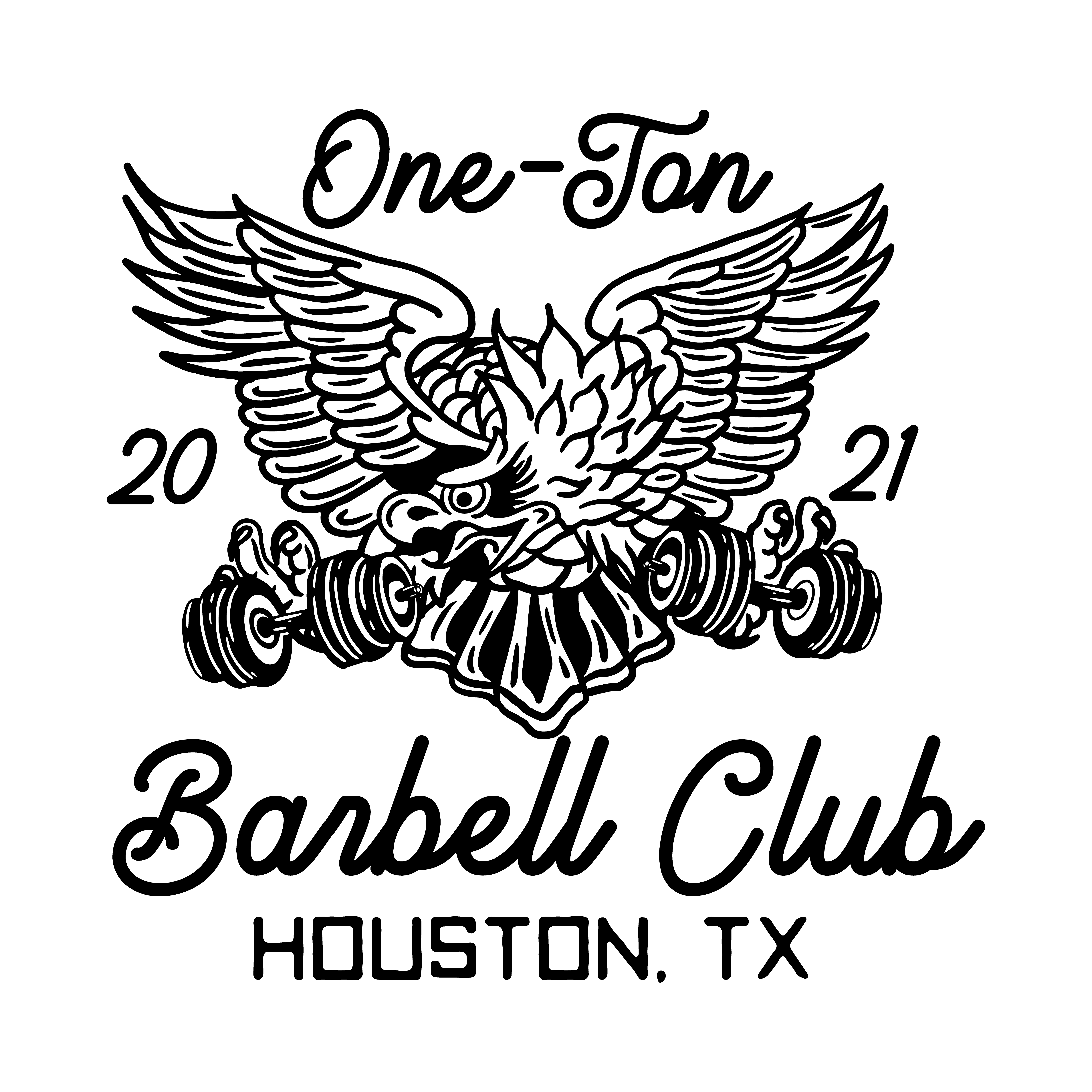 One-Ton Barbell Club Brand Mark