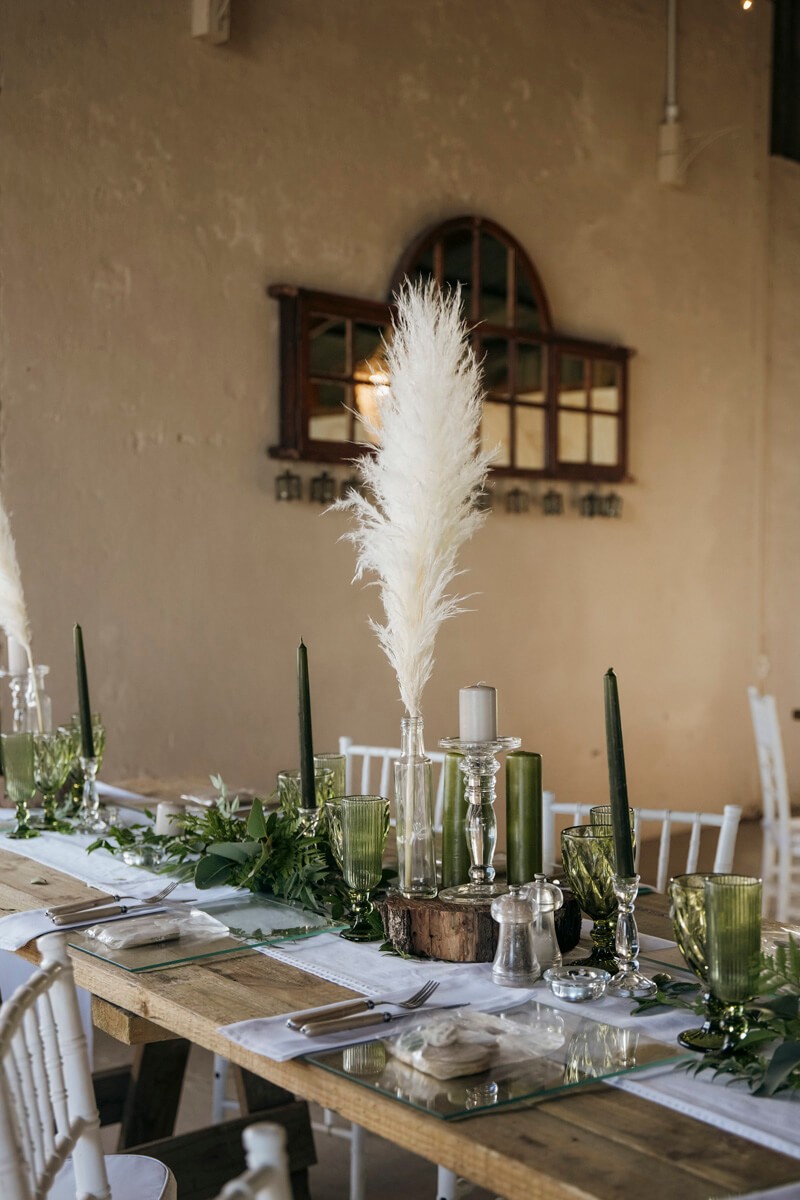 Wedding table detail styling photographed at Lombardini Eastern Cape venue