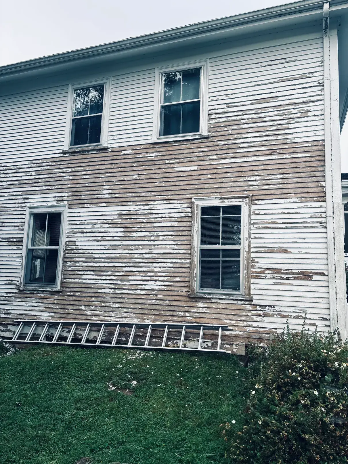 House siding before