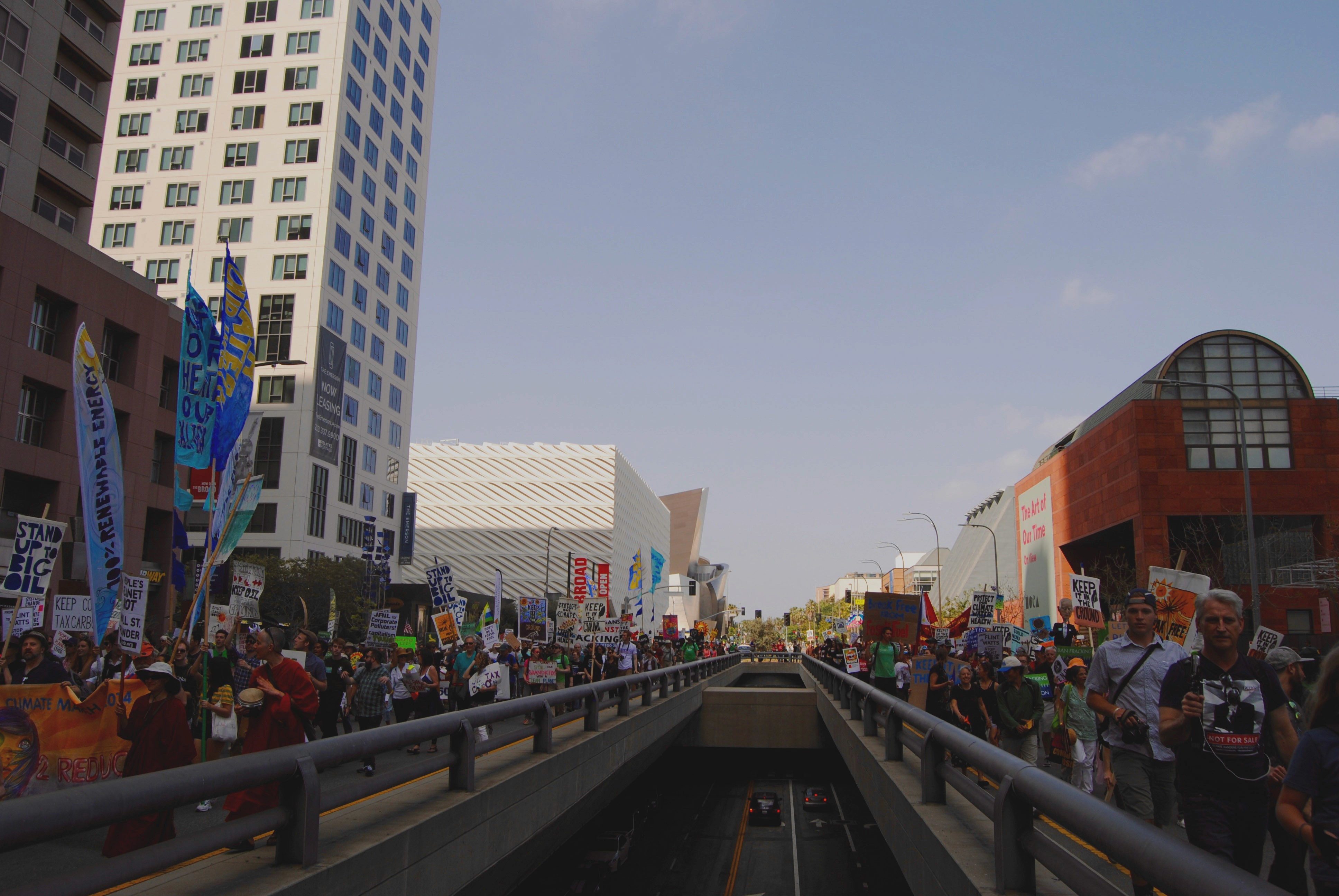 A rally against Big Oil in Los Angeles