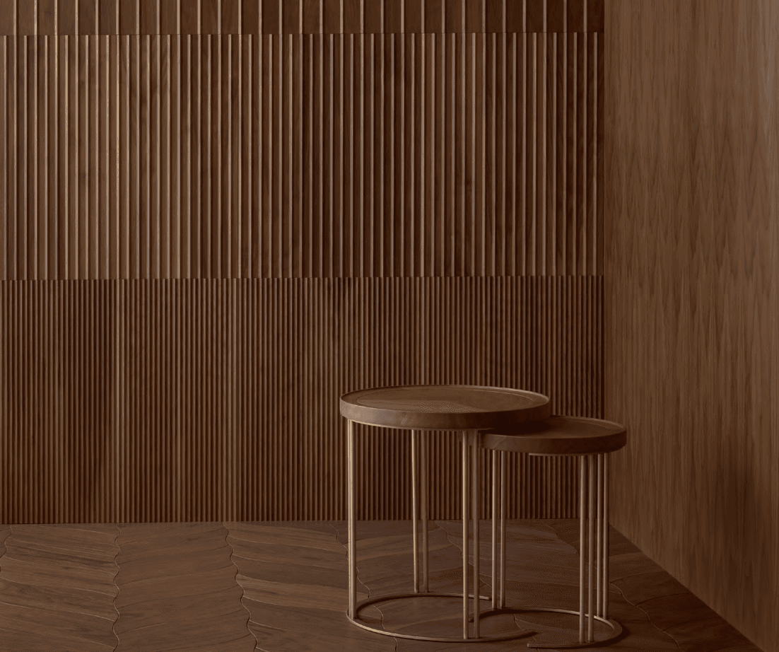 Browne Landscape contemporary Italian wooden furniture by Foglie D’Oro - MateriaVita